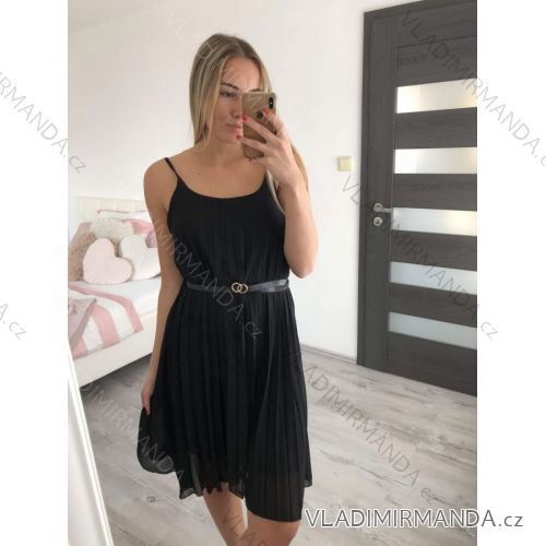 Women's chiffon summer dress on straps (S / M ONE SIZE) ITALIAN FASHION IMWD221614