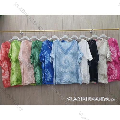 Tunika krátký rukáv dámská (S/M ONE SIZE) ITALSKÁ MÓDA IMWL222654