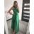 Women's long satin dress with variable binding summer (S / M / L ONE SIZE) ITALIAN FASHION IMM2250677