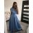 Women's long satin dress with variable binding summer (S / M / L ONE SIZE) ITALIAN FASHION IMM2250677