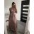 Women's long satin dress with variable binding summer (S / M / L ONE SIZE) ITALIAN FASHION IMM2250677