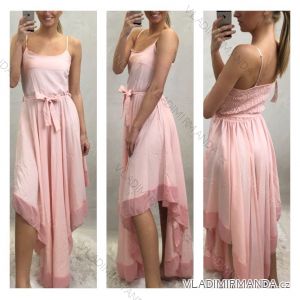 Women's Long Strapless Dress (uni s-m) ITALIAN FASHION IM919167IMT (old pink, black)
