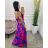 Long summer dress for women (S / M ONE SIZE) ITALIAN FASHION IMWG222482