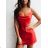 Summer short dress with straps for women (UNI S-M) ITALIAN FASHION IMM20307