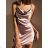 Summer short dress with straps for women (UNI S-M) ITALIAN FASHION IMM20307