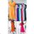 Women's Long Summer Chiffon Short Sleeve Dress (S / M ONE SIZE) ITALIAN FASHION IMWP222643