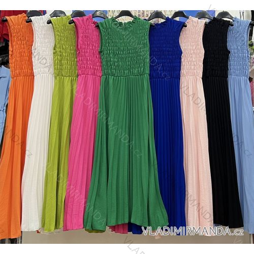 Women's long chiffon summer dress (S / M ONE SIZE) ITALIAN FASHION IMWB222509