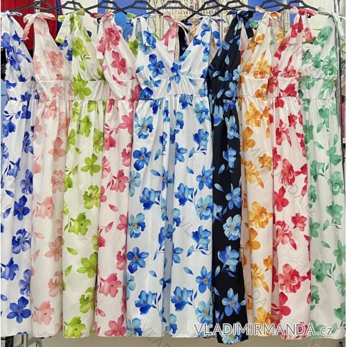 Women's long chiffon summer dress (S / M ONE SIZE) ITALIAN FASHION IMWB222509