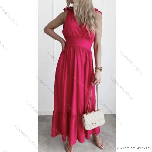Women's long chiffon summer dress (S / M ONE SIZE) ITALIAN FASHION IMWB222509