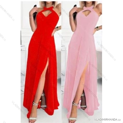 Women's long chiffon summer dress (S / M ONE SIZE) ITALIAN FASHION IMWB222509