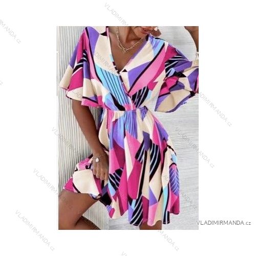 Women's Summer Short Sleeve Dress (S / M ONE SIZE) ITALIAN FASHION IMWB22017