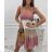Women's Strapless Summer Dress (S / M ONE SIZE) ITALIAN FASHION IMWY22142