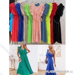 Women's Long Sleeveless Summer Dress (S / M ONE SIZE) ITALIAN FASHION IMWOP22OP0377