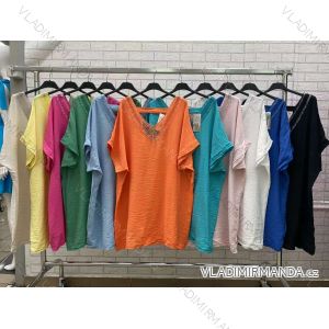 Šaty letní krátký rukáv dámské (S/M ONE SIZE) ITALSKÁ MÓDA IMWOP22OP0374