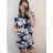 Šaty bavlněné oversize krátký rukáv dámské (S/M/L/XL ONE SIZE) ITALSKá MóDA IMC22346