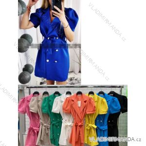 Women's Elegant Short Sleeve Summer Dress (S / M ONE SIZE) ITALIAN FASHION IMWOP22OP0358