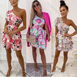 Šaty letní elegantní bez rukávu dámské (S/M ONE SIZE) ITALSKÁ MÓDA IMWOP22OP0380