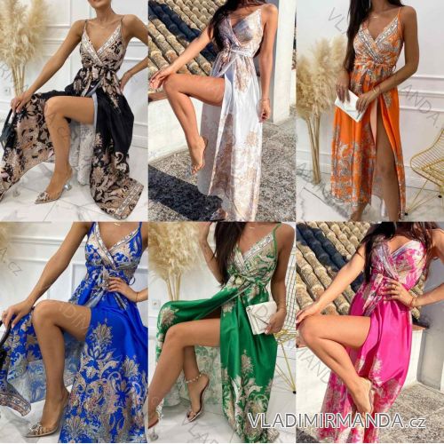 Women's long chiffon summer dress (S / M ONE SIZE) ITALIAN FASHION IMWOP22OP0365