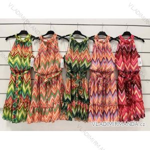 Šaty letní bez rukávu dámské (S/M ONE SIZE) ITALSKÁ MÓDA IMWOP22OOP0349