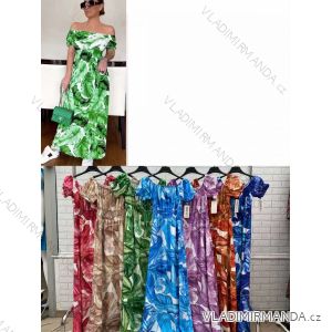 Women's long summer dress carmen (S / M ONE SIZE) ITALIAN FASHION IMWOP22OP0367