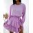 Summer long sleeve flowered women's dress (UNI S / L) ITALIAN FASHION IMK20150
