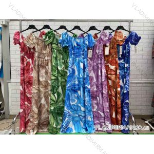 Women's long summer dress carmen (S / M ONE SIZE) ITALIAN FASHION IMWOP22OP0367
