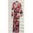 Summer long sleeve flowered women's dress (UNI S / L) ITALIAN FASHION IMK20150