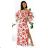 Summer long sleeve flowered women's dress (UNI S / L) ITALIAN FASHION IMK20150