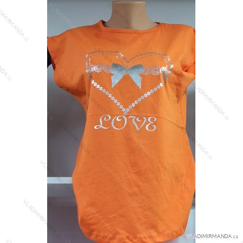 Tričko krátký rukáv dámské (M-XL) TURECKÁ MÓDA TMWG22GYA0170