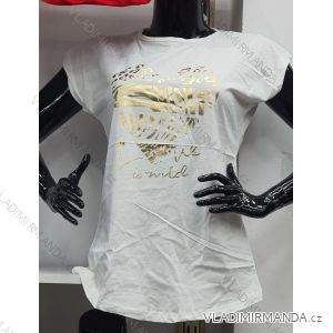 Tričko krátký rukáv dámské (M-XL) TURECKÁ MÓDA TMWG22GYA0170