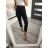 Tepláky baggy dámské (S/M ONE SIZE) ITALSKÁ MÓDA IMWK22FL3865 S/M beige