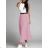 Women's long pleated skirt (S/M ONE SIZE) ITALIAN FASHION IMD22536/DUR white S/M
