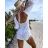 Summer long tulle dress carmen women (S / M ONE SIZE) ITALIAN FASHION IMWA222461