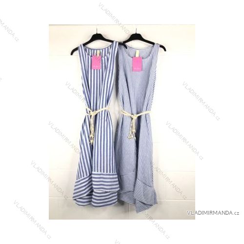 Šaty letní na ramínka dámské (S/M ONE SIZE) ITALSKÁ MÓDA IMPBB22B21841