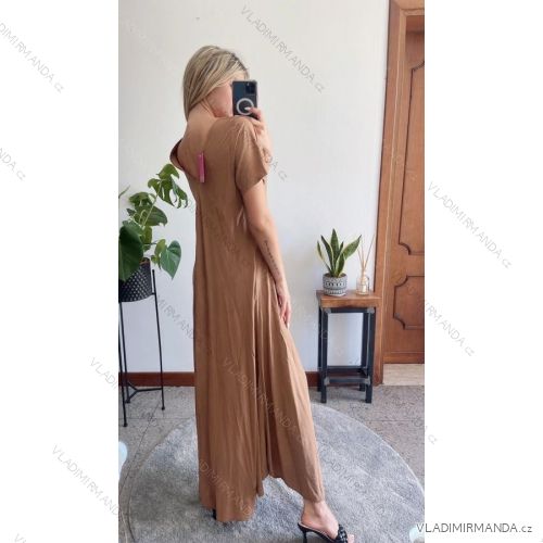 Šaty letní na ramínka dámské (S/M ONE SIZE) ITALSKÁ MÓDA IMPBB22B21841