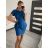 Dress classic short sleeve with pockets women (UNI S / M) ITALIAN FASHION IMD20025