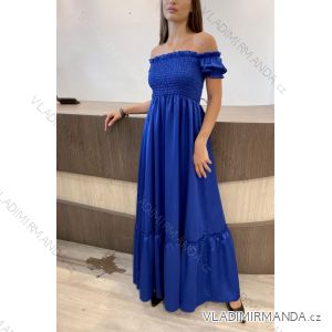 Women's long summer dress carmen (S / M ONE SIZE) ITALIAN FASHION IMPDY22LS17467