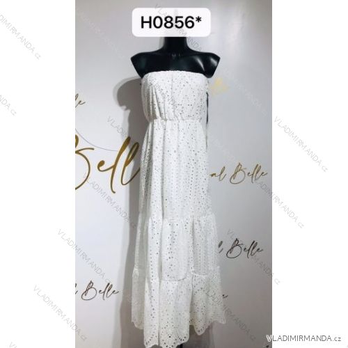 Šaty letní na ramínka dámské (S/M ONE SIZE) ITALSKÁ MÓDA IMPBB22B21841