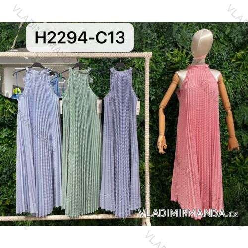 Šaty letní na ramínka dámské (S/M ONE SIZE) ITALSKÁ MÓDA IMPBB22B21841