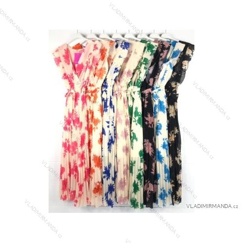 Šaty letní na ramínka dámské (S/M ONE SIZE) ITALSKÁ MÓDA IMPBB22B21841