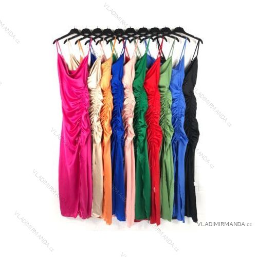 Šaty letní na ramínka dámské (S/M ONE SIZE) ITALSKÁ MÓDA IMPBB22B21841