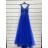 Women's Sleeveless Long Party Dress (S/M ONE SIZE) ITALIAN FASHION IMPSH2469065 Pink S/M
