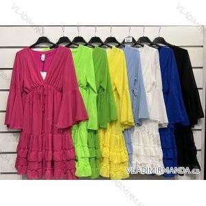 Šaty letní na ramínka dámské (S/M ONE SIZE) ITALSKÁ MÓDA IMPBB22B21841