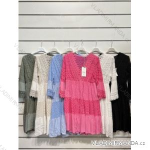 Šaty letní na ramínka dámské (S/M ONE SIZE) ITALSKÁ MÓDA IMPBB22B21841