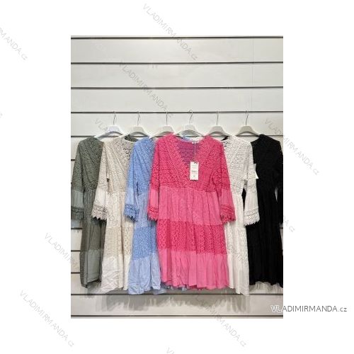 Šaty letní na ramínka dámské (S/M ONE SIZE) ITALSKÁ MÓDA IMPBB22B21841
