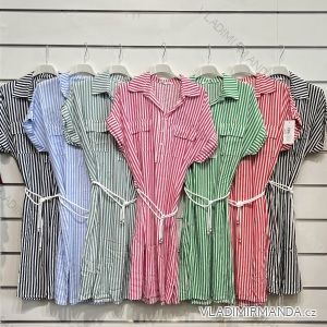 Šaty letní na ramínka dámské (S/M ONE SIZE) ITALSKÁ MÓDA IMPBB22B21841
