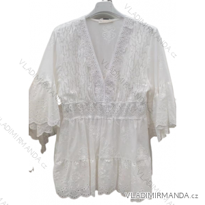 Šaty elegantní dlouhý rukáv dámské (S/M ONE SIZE) ITALSKÁ MÓDA IMM211535