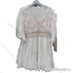 Šaty elegantní dlouhý rukáv dámské (S/M ONE SIZE) ITALSKÁ MÓDA IMM211535
