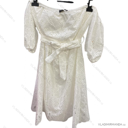 Šaty elegantní dlouhý rukáv dámské (S/M ONE SIZE) ITALSKÁ MÓDA IMM211535