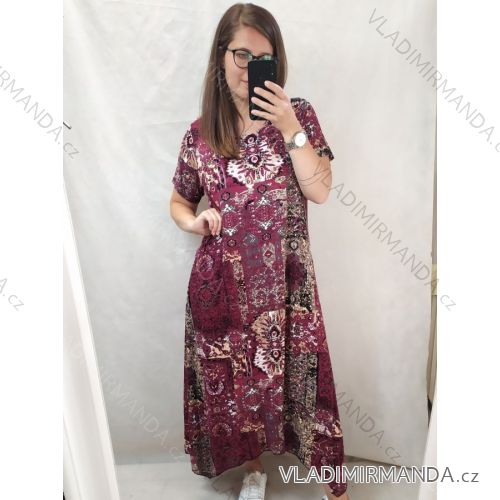 Short sleeve dress women (2XL-5XL) TURKISH FASHION TML20016